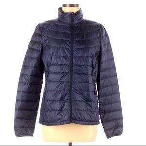 Max Therma size M dark blue Down blend insulated lightweight zip up puffy coat